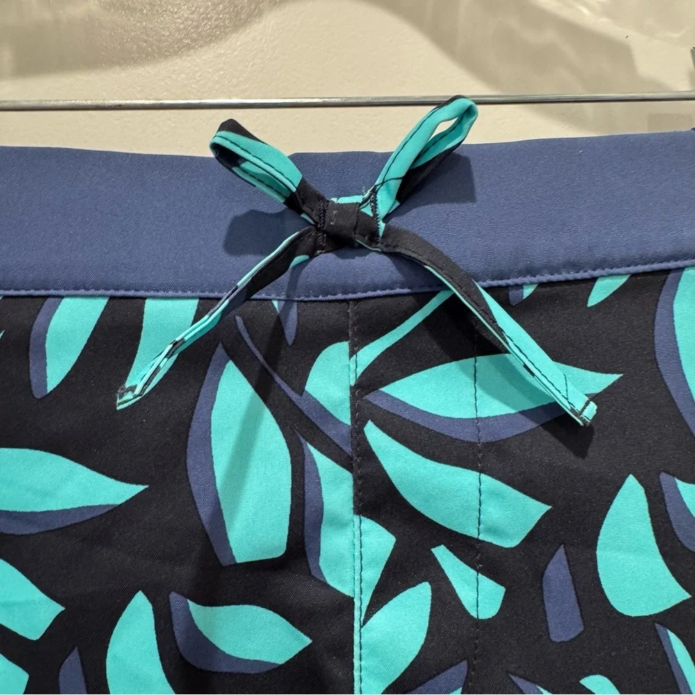 NWT Columbia Omni-Shade UPF 30 Sandy Shores Board Shorts Aquamarine Size L 14/16